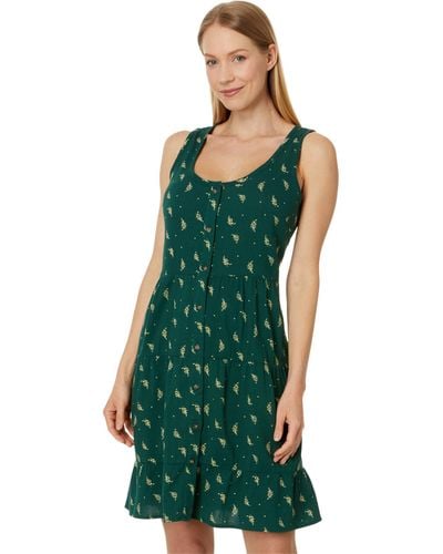 Toad&Co Manzana Tiered Sleeveless Dress - Green