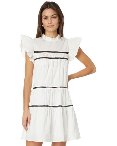 En Saison Aliza Babydoll Dress - White