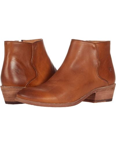 Frye Carson Piping Bootie - Brown