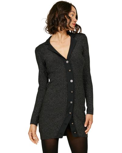 Line & Dot Denver Sweaterdress - Black