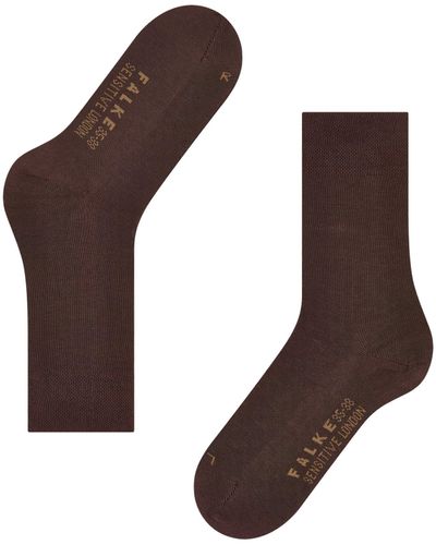 FALKE Combed Cotton Sensitive London Socks - Brown