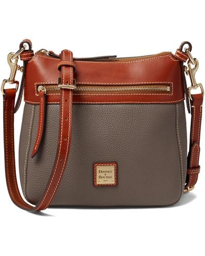 Dooney & Bourke Pebble Crossbody Key Item - Brown