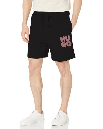 BOSS Doliver French Terry Comfort Shorts - Black