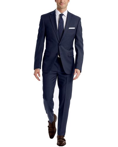 Calvin Klein Mens Slim Fit Suit Separates - Red