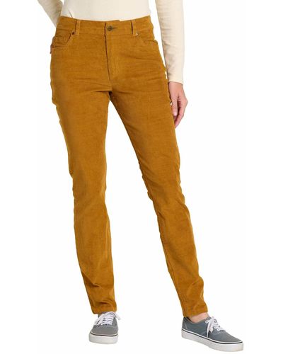 Toad&Co Karuna Cord Five-pocket Skinny Pants - Brown