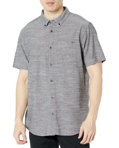 Hurley One Only Stretch Short Sleeve Woven - Black