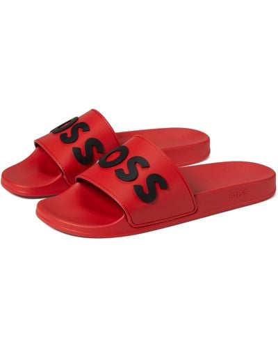 BOSS Slide Sandals - Red