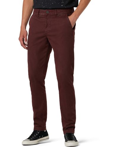 Hudson Jeans Classic Slim Straight Chino In Russet - Red
