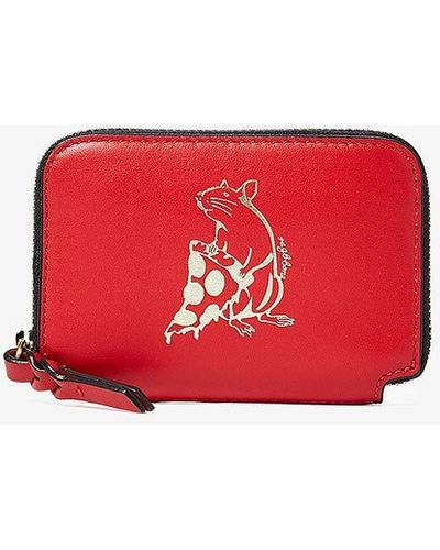 Rag & Bone Pizza Rat Coin Pouch - Red