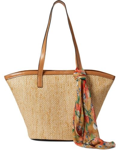 Patricia Nash Marconia Tote With Scarf - Natural