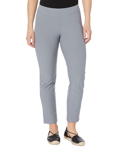 Eileen Fisher Petite Slim Ankle Pants In Washable Stretch Crepe - Metallic