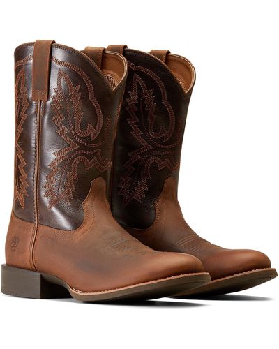 Ariat Sport Stratten (distressed Brown) Cowboy Boots
