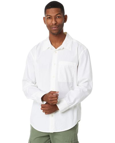Madewell Poplin Easy Long-sleeve Shirt - White
