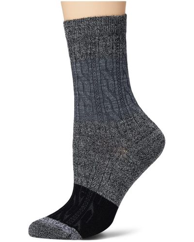 Smartwool Everyday Color-block Cable Crew Socks - Gray