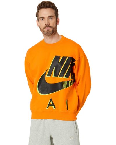 Nike Nrg Am Fleece Crew - Orange