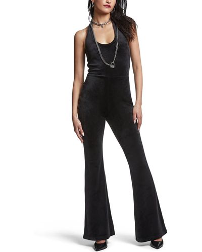 Juicy Couture Halter Jumpsuit With Back Bling - Black