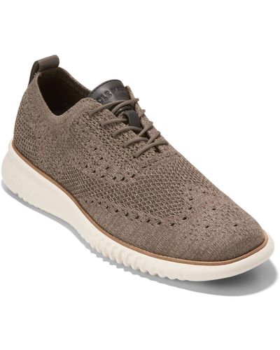 zerogrand wingtip oxford brown