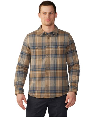 Mountain Hardwear Plusher Long Sleeve Shirt - Gray