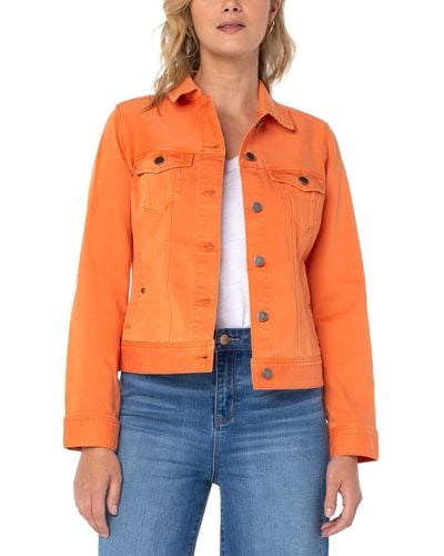 Liverpool Jeans Company Classic Jean Jacket - Orange