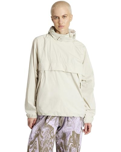 adidas By Stella McCartney 1/2 Zip Mid Jacket In2830 - Natural