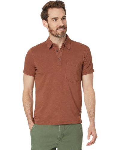 Toad&Co Primo Short Sleeve Polo - Brown