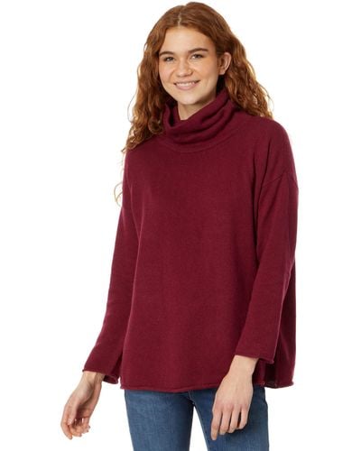 Eileen Fisher Turtle Neck Tunic - Red