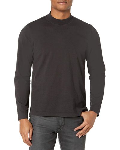 PAIGE Pickford Long Sleeve Mock Neck T-shirt - Black