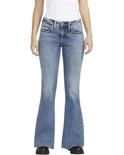 Silver Jeans Co. Suki Mid-rise Flare Leg Jeans L93803scv229 - Blue