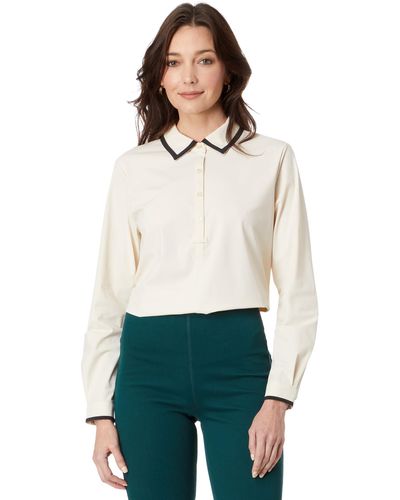 Lyssé Diana Shirt With Contrast Trim - White