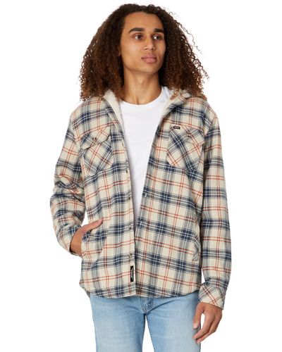 Rip Curl Shores Sherpa Lined Flannel - Gray