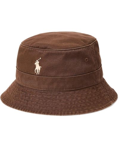 Polo Ralph Lauren Classic Bucket Hat - Brown