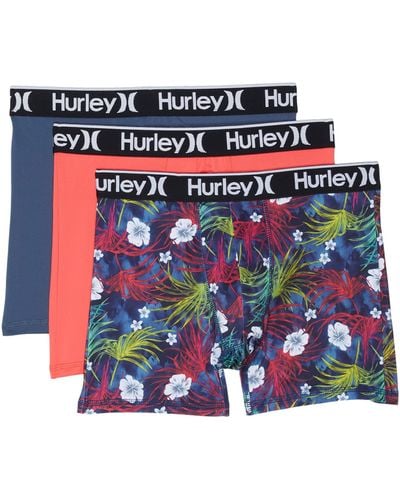 Hurley Regrind Fashion 6 Boxer Brief 3-pack - Red