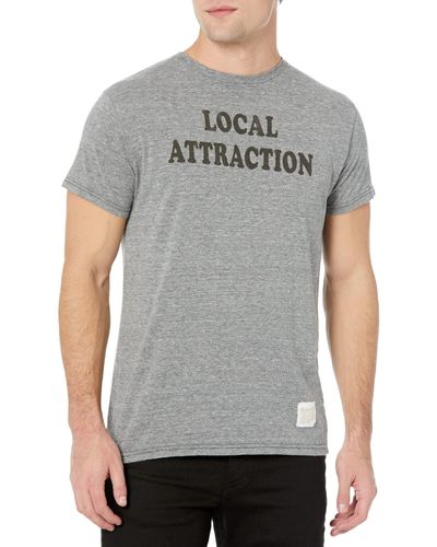 The Original Retro Brand Local Attraction Tri-blend Short Sleeve Tee - Gray