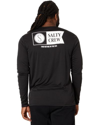 Salty Crew Alpha Long Sleeve Sunshirt - Black