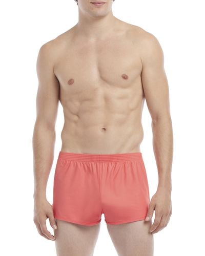 2xist 2(x)ist Sliq Silkie Boxer (shell Pink) Underwear - Red