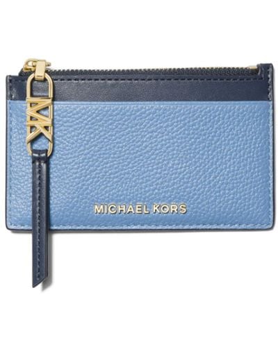 MICHAEL Michael Kors Empire Small Zip Card Case - Blue