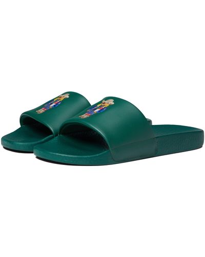 Green Polo Ralph Lauren Sandals and Slides for Men | Lyst
