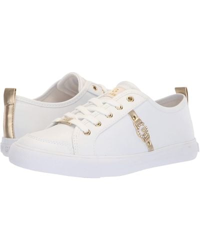 G by Guess Banx2 (white/gold/gold) Women's Shoes - Multicolor