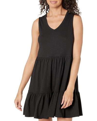 Toad&Co Marley Tiered Sleeveless Dress - Black
