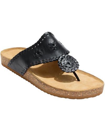 Jack Rogers Atwood Casual Sandals - Black