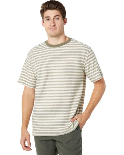 Rhythm Endure Stripe Vintage Short Sleeve T-shirt - Green