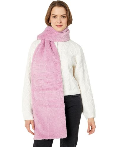 UGG All Weather Sherpa Puffer Scarf - Pink