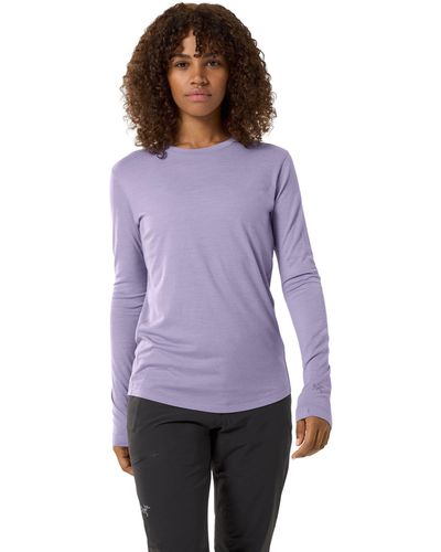 Arc'teryx Lana Merino Wool Crew Long Sleeve - Purple