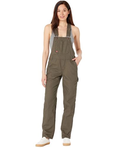 Dickies Relaxed Bib Overalls - Green