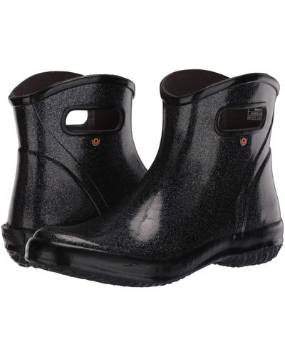 Bogs Rain Boots Ankle Glitter - Black