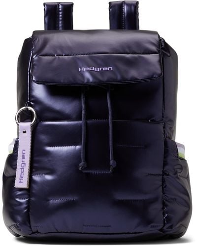 Hedgren Billowy Backpack With Flap - Blue