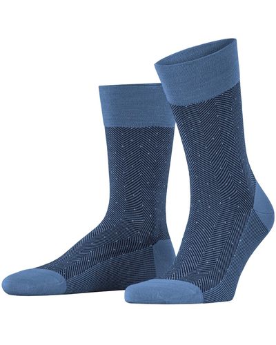 FALKE Sensitive Herringbone Socks - Blue