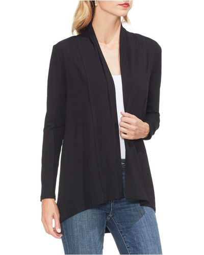 Vince Camuto Open Front Cardigan - Black