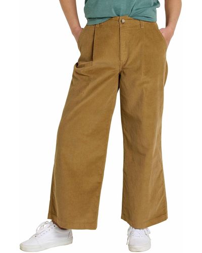 Toad&Co Scouter Cord Pleated Pull-on Pants - Brown