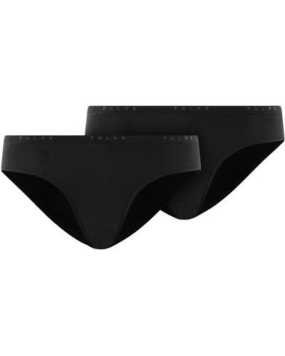 FALKE Daily Comfort Slip Panties 2-pieces - Black